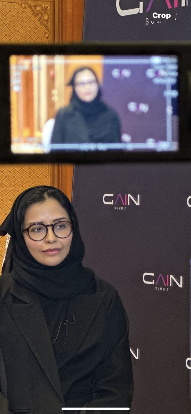 Dr. Sarah AlHumoud in a TV interview
